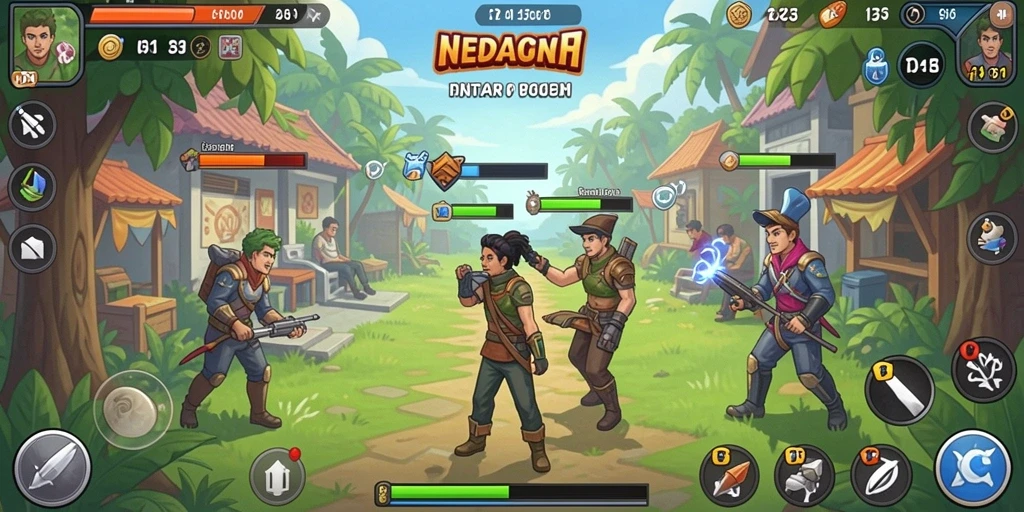 Screenshot menunjukkan grafik menawan dari HW777.